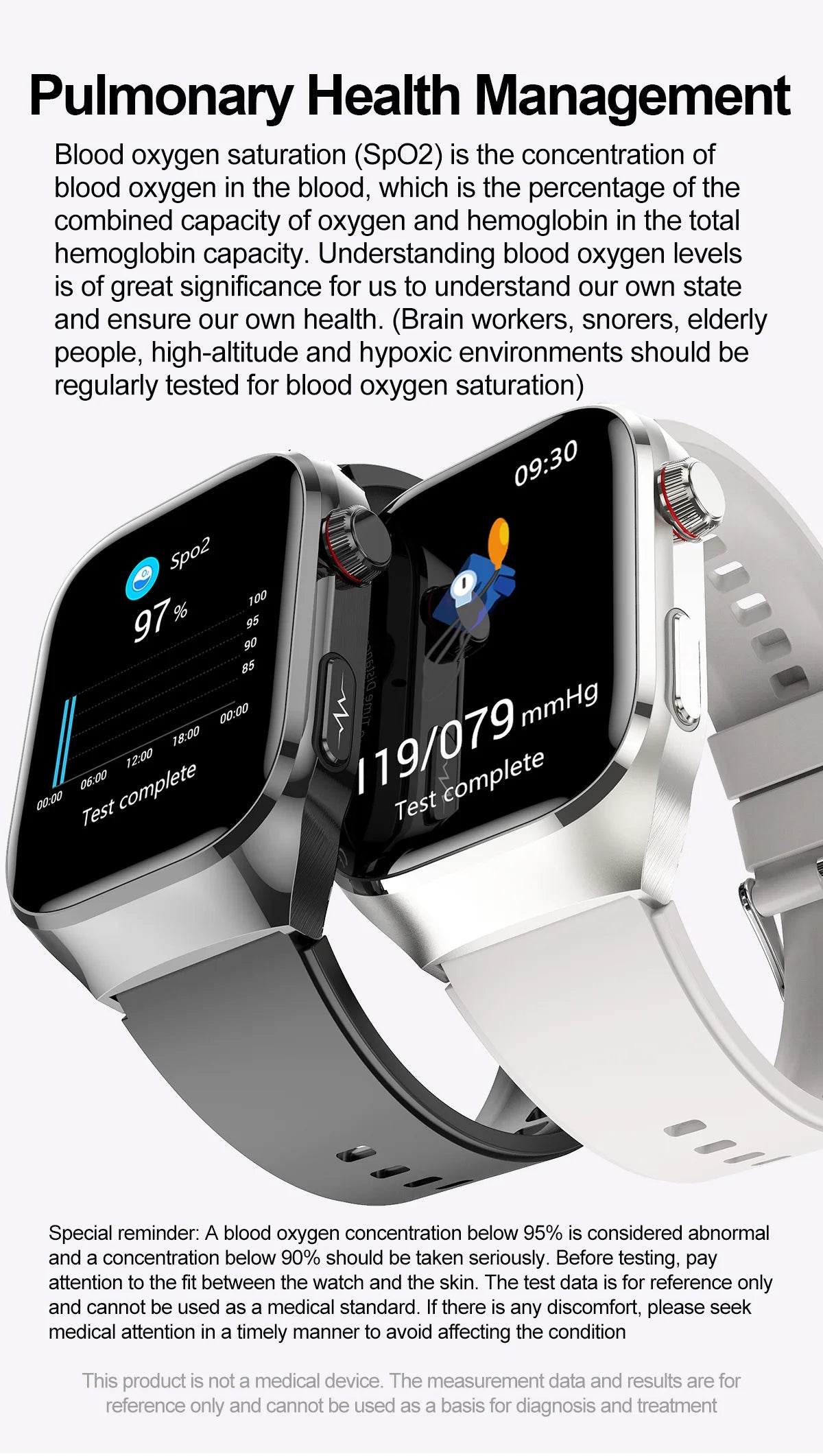 Novo 2025 para Huawei Três altas pressão arterial Smartwatch ECG Ácido Úrico Frequência Cardíaca Relógio Análise Corporal Monitoramento de Saúde Relógios