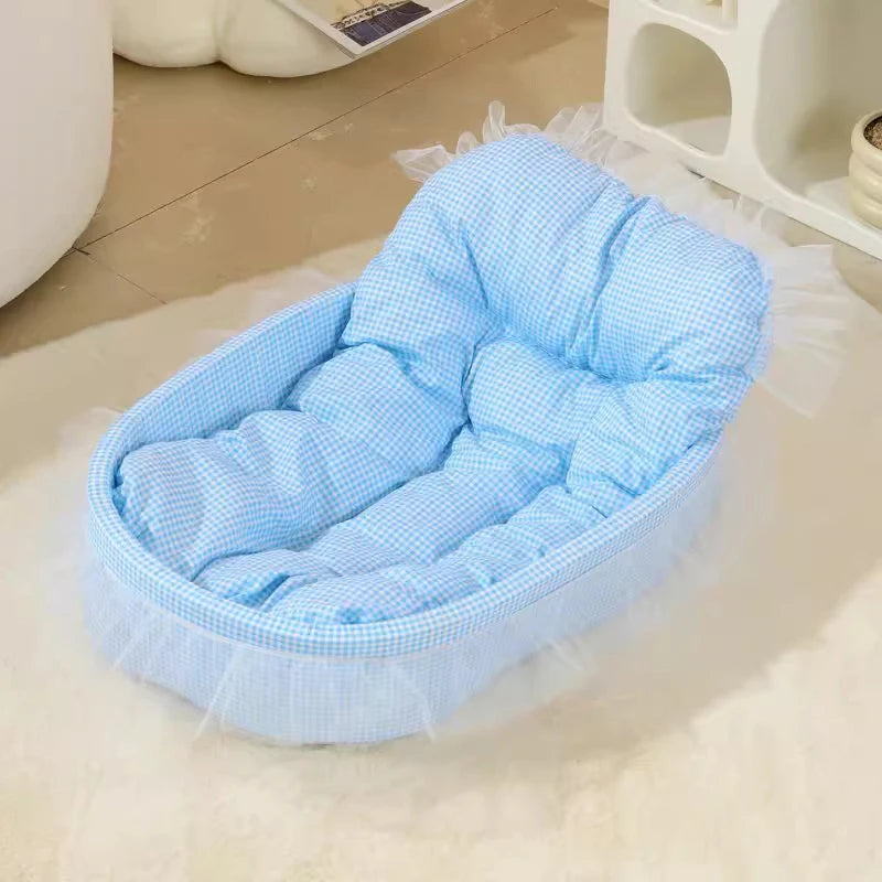 1 peça areia para gatos princesa fofa para todas as estações tapete universal antiaderente sofá cama para cães gatos e cães pequenos e médios suprimentos para animais de estimação