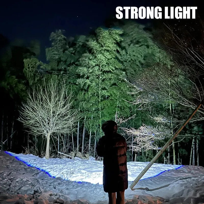 Lanterna LED potente, super brilhante, mini portátil, três olhos, monstro, multifuncional, carregamento magnético, luz portátil para casa e áreas externas