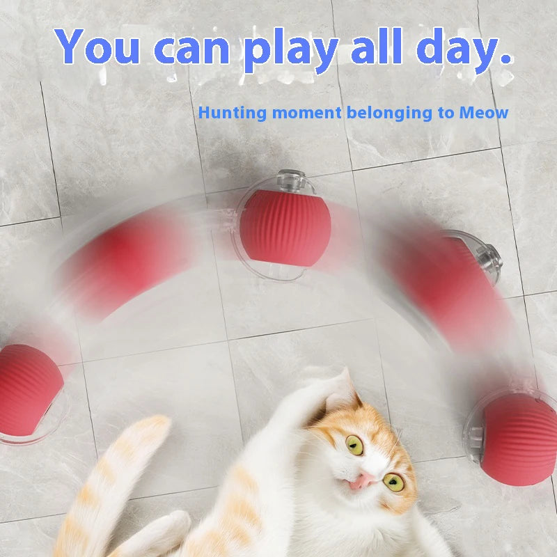 Novos brinquedos elétricos para gatos, bola rolante automática com provocador, brinquedo interativo para gatos com sensor inteligente e recarregável