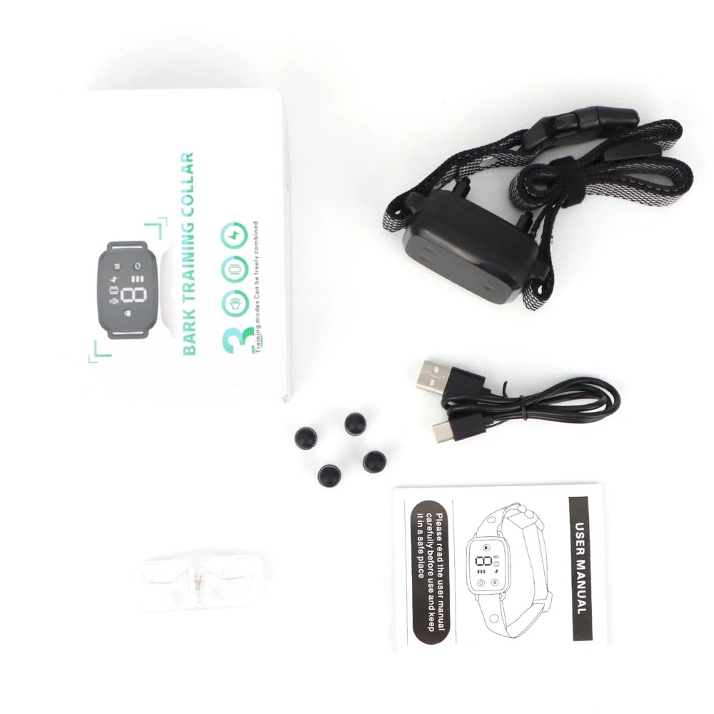 New 800m Electronic Dog Training Collar Remote Control Shock Collar Waterproof Anti Bark Dog Collar with Shock Vibration Sound