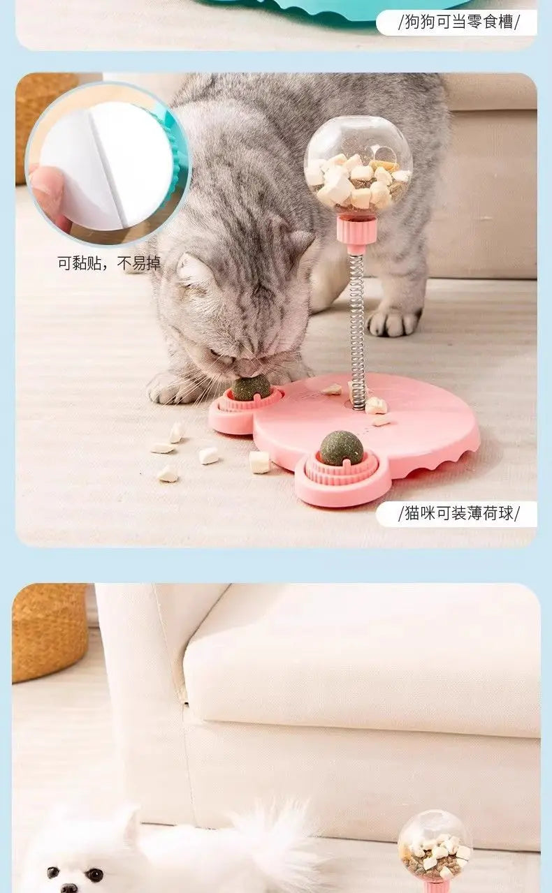 Dog Swing Feeder Ball Self-Entertainment Gadget, Shake & Feed Toy for Teddy, Bichon, Pomeranian & Other Pets