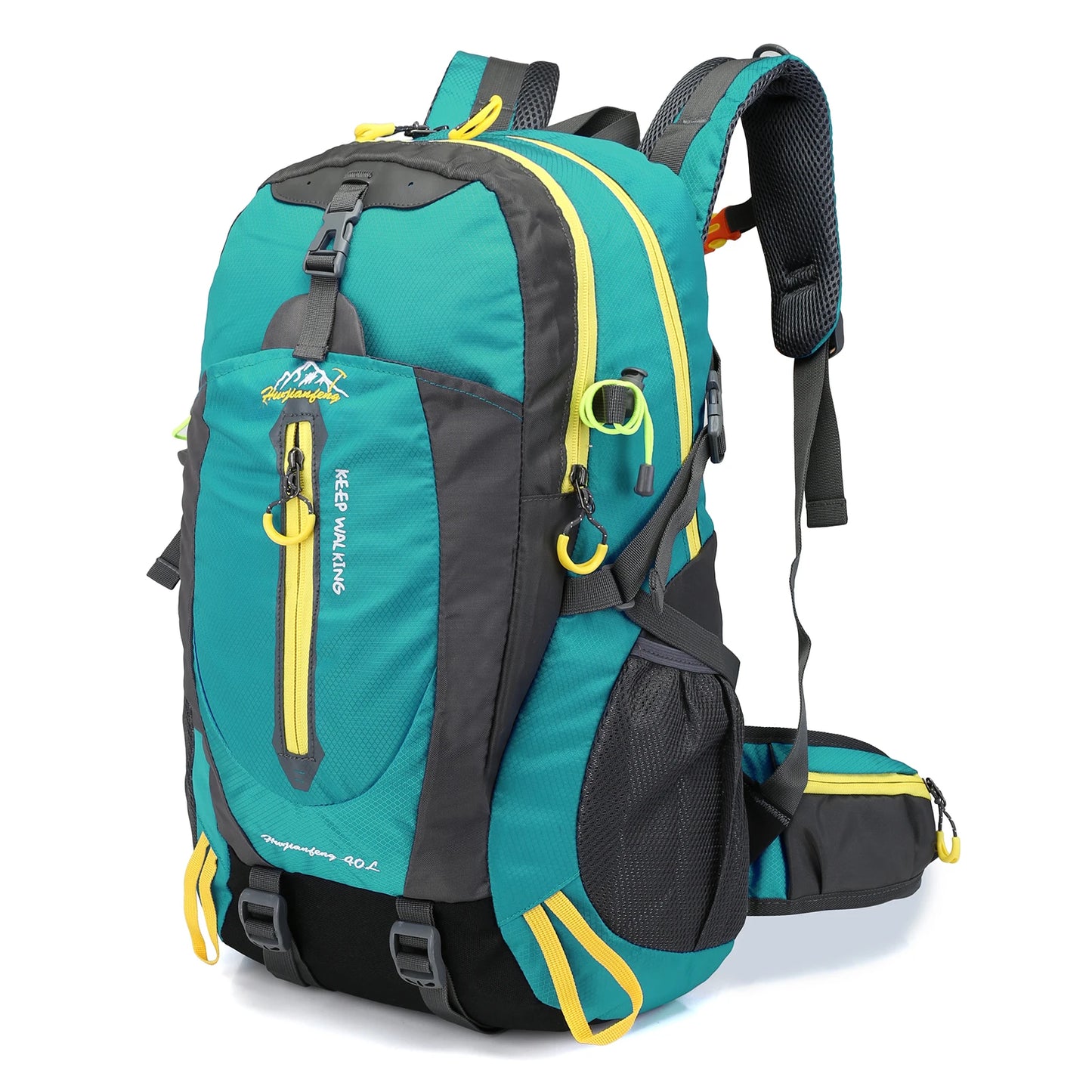 Mochila de viagem resistente à água de 40L para acampamento, caminhada, laptop, mochila de caminhada, escalada, mochilas para homens e mulheres, suprimentos para caminhada