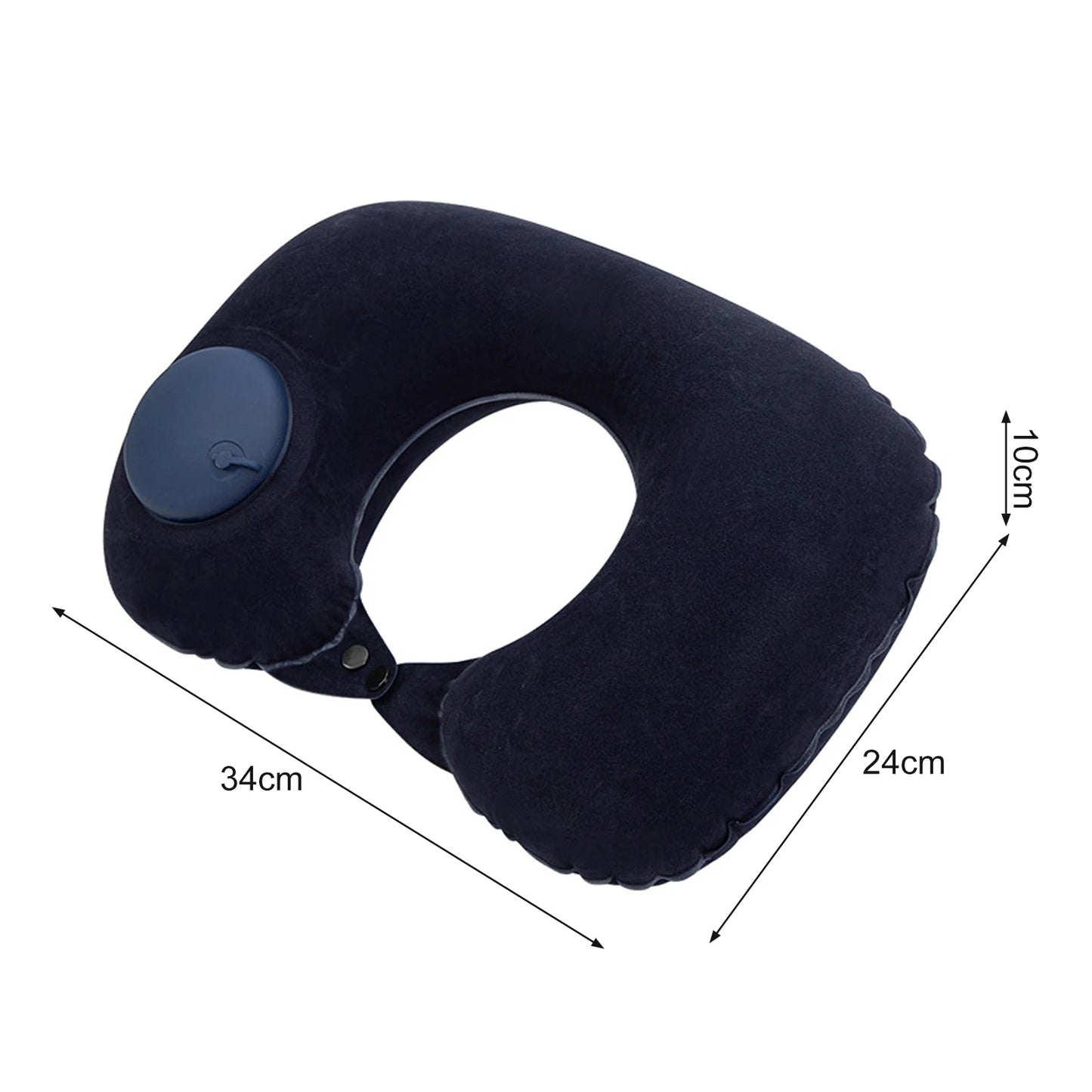 Travesseiro de pescoço em forma de U, travesseiro inflável para alívio da fadiga, travesseiro de viagem, encosto de cabeça para voo, almofada em forma de U para avião