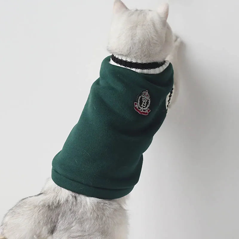 Winter Cat Dog Sweater Pullover Pet Clothes Small Dog Vest Puppy Jacket Kitty Costume Cats Outfit Warm And Cozy Pet Clothing