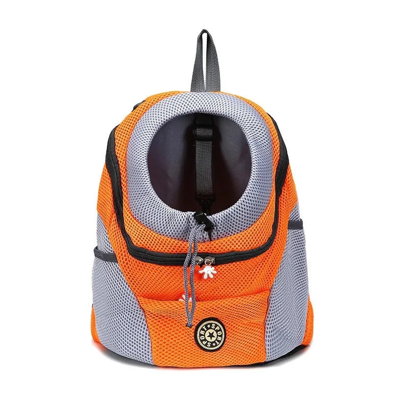 Mochila para transporte de cães, mochila transportadora de animais de estimação, mochila frontal confortável para motocicletas e caminhadas, bolsa de transporte para cães de estimação