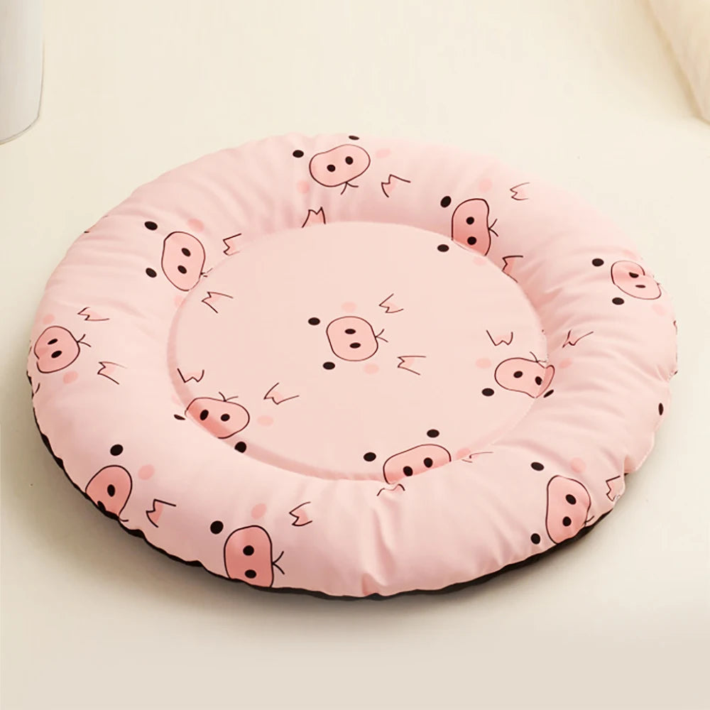 Cama aconchegante para cães e gatos, lavável, redonda/quadrada, almofada para carinho, tapete pequeno, médio e grande para filhotes e gatinhos