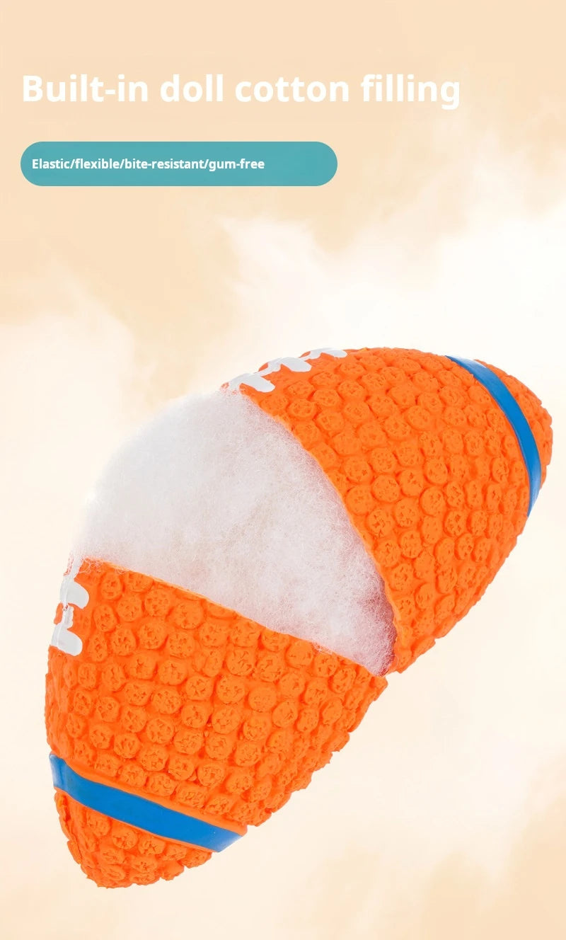 Brinquedos para cães que rangem, bolas de látex macias para cães pequenos, médios e grandes, rugby, futebol, vôlei, brinquedo para animais de estimação, bola de brinquedo interativo para mastigar