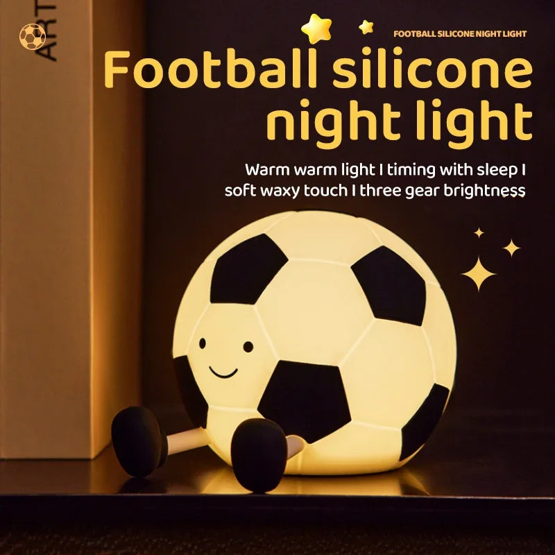 Luz noturna de silicone macio - USB recarregável, controle de toque, lâmpada de cabeceira regulável em 3 níveis para berçário, crianças, bebês e decoração de presentes