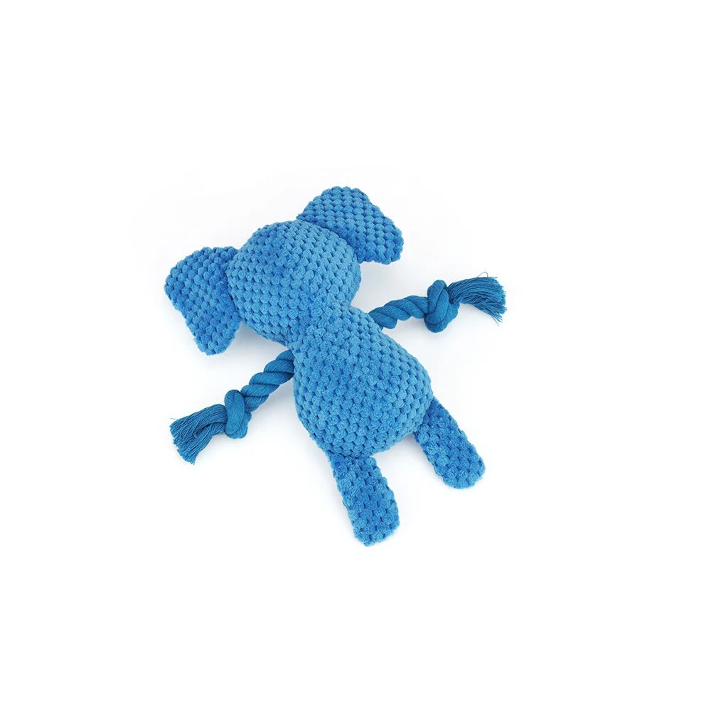 1 peça de brinquedo de pelúcia para cachorro, animal de desenho animado, fofo, filhote de cachorro, mastigável, brinquedo com nó, coelho de desenho animado, macaco