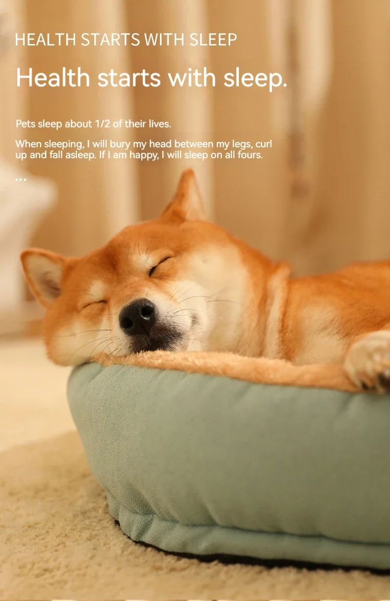 Pet Dog Bed Sofa Cat Warm Soft and Comfortable Sleeping Bed with Non-slip Design Portable Detachable Washable Pet Dog Bed Sofa