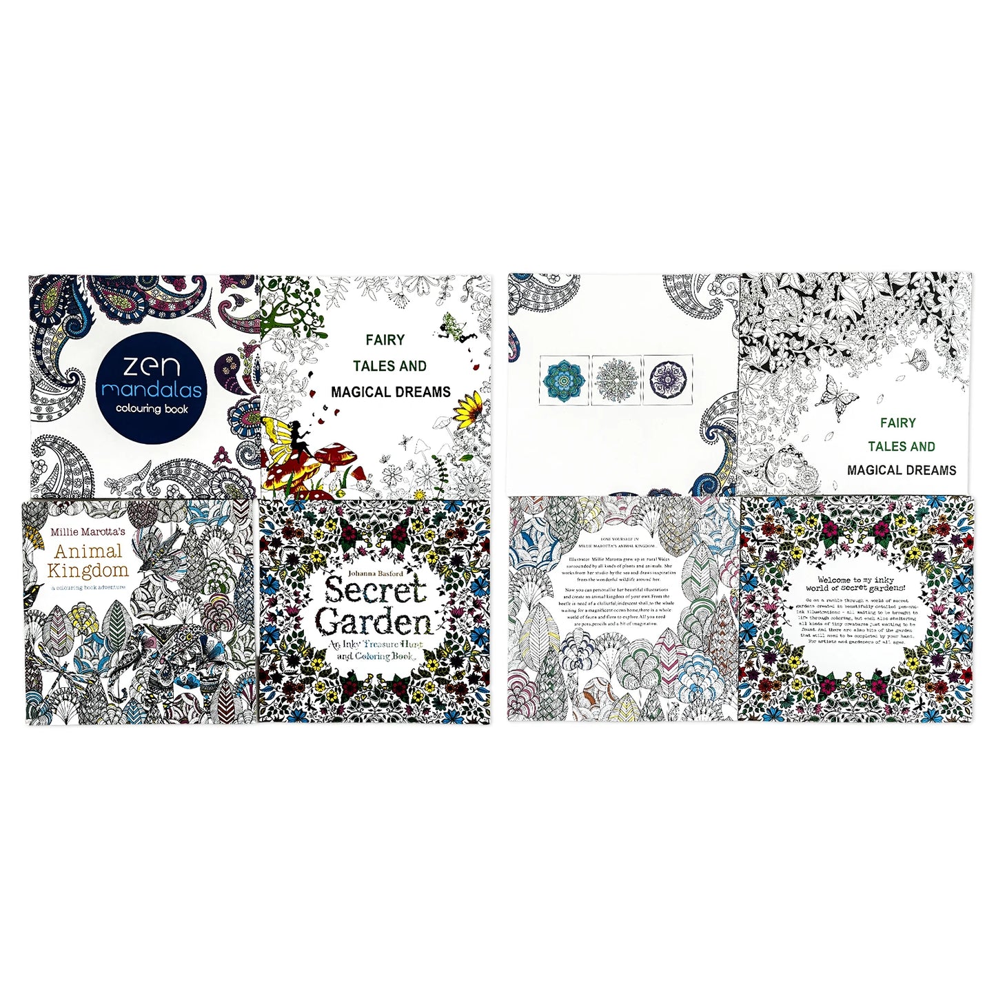1 conjunto de 8 livros de colorir avançados para adultos, para melhorar a concentração, com padrões altamente difíceis, para brincar livremente, presentes da moda