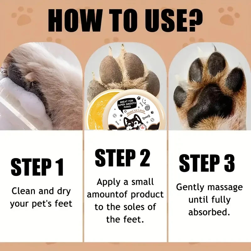 Bálsamo para nariz e patas de cachorro 20g, creme protetor para patas de cachorro, gatos, cães, hidratante para patas de animais de estimação, reparo de rachaduras nos pés, acessórios para animais de estimação