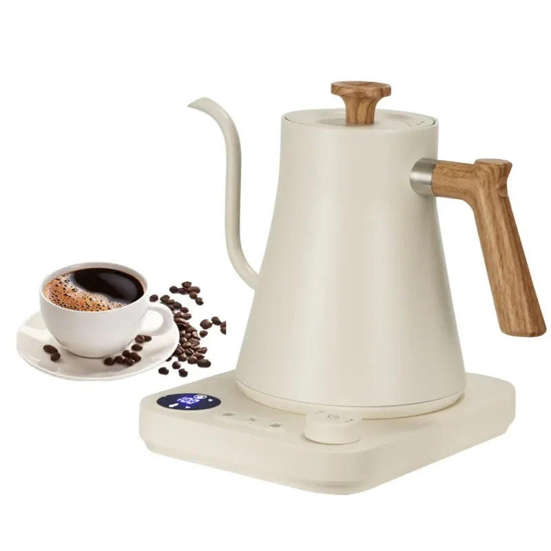 Chaleira elétrica de pescoço de ganso de 1200 W, chaleira para café, bule de chá com controle inteligente de temperatura constante, chaleira elétrica