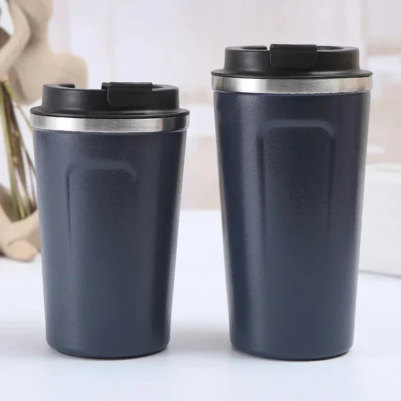 Caneca térmica de viagem de aço inoxidável 380/510ml para café, à prova de vazamento, garrafa térmica, chá, café, garrafa térmica a vácuo, copos isolados, quente