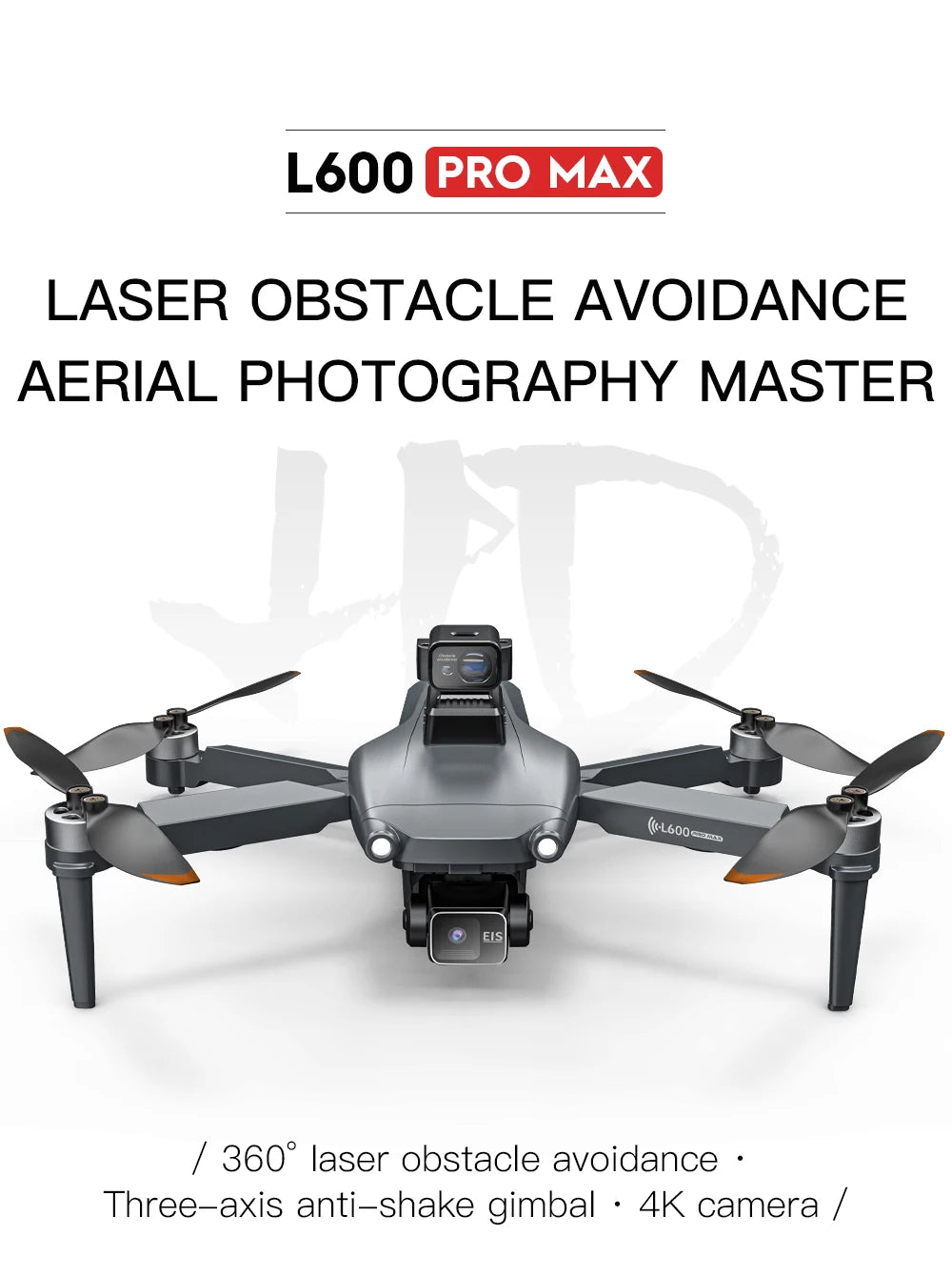 2025 Novo L600 PRO MAX GPS Drone 5KM 4K Profissional HD Câmera Dupla Gimbal de 3 Eixos 360 Evitação de Obstáculos Quadricóptero Sem Escovas Brinquedo