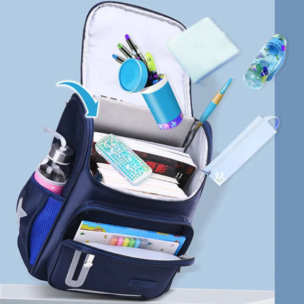 Novas mochilas escolares infantis 2024, mochilas escolares refletivas da moda, elegantes, portáteis e versáteis, mochilas escolares infantis para a escola
