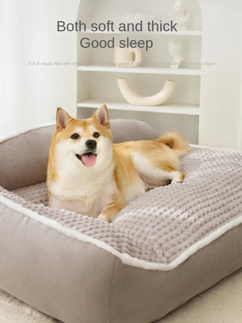 New Cat Bed Dog Pet Bed Kennel Non-Slip Winter Warm Small Dog Kennel Sleeping Removed Washed Soft Puppy Cushion Cat Supplies