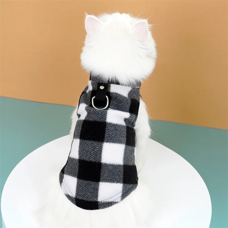 Roupas de lã macia para cães pequenos, filhotes, gatos, coletes, roupas para chihuahua, jaqueta de buldogue francês, casacos pug, atacado
