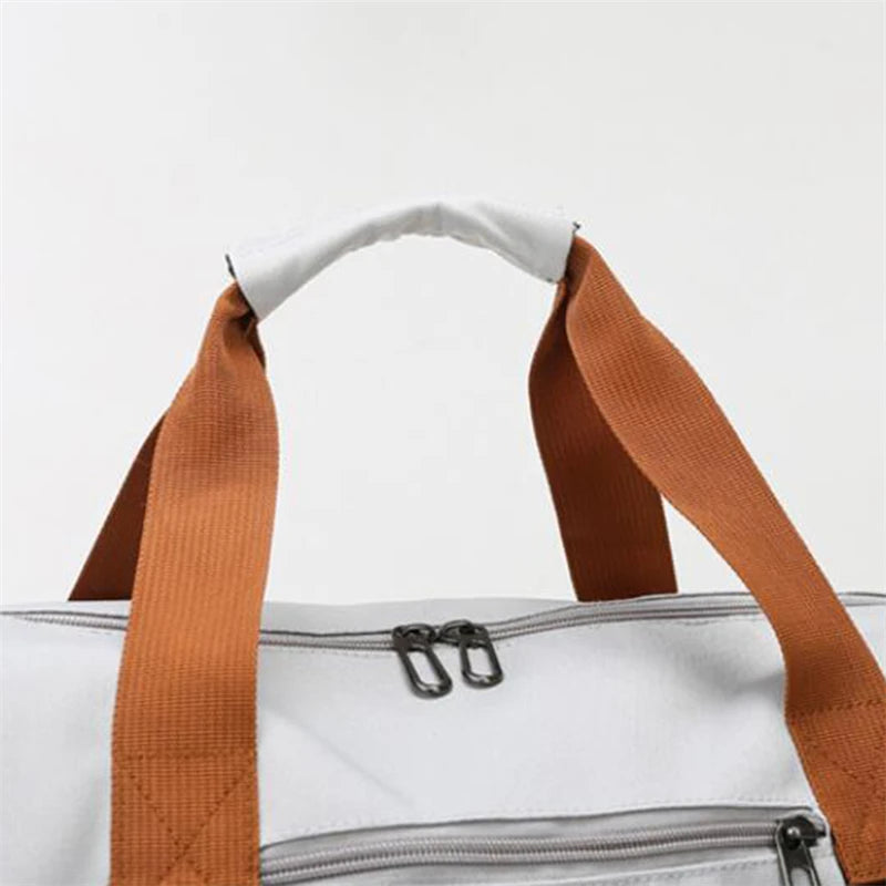 Bolsa de viagem masculina e feminina de grande capacidade para bagagem de mão, separação seco-molhado, bolsa esportiva de fitness, pacote de viagem de curta distância