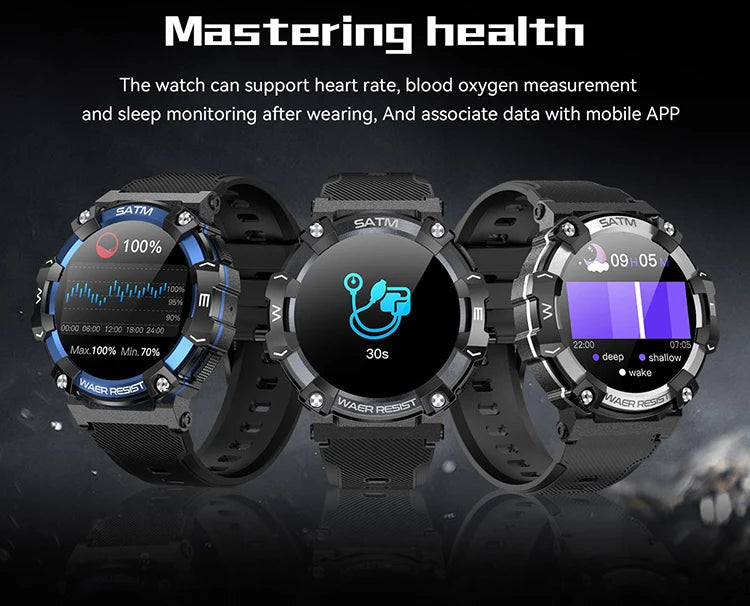 Relógio inteligente esportivo de fitness redondo masculino de 1,39 polegadas com Bluetooth para chamadas e voz com IA IP68 à prova d'água