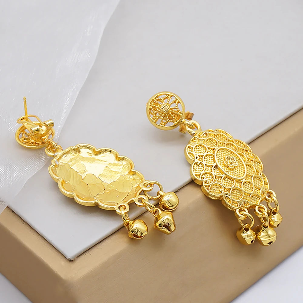 Conjuntos de joias finas 2023 para mulheres, presentes de casamento, colar, pulseira, brincos, anel, joias com contas africanas
