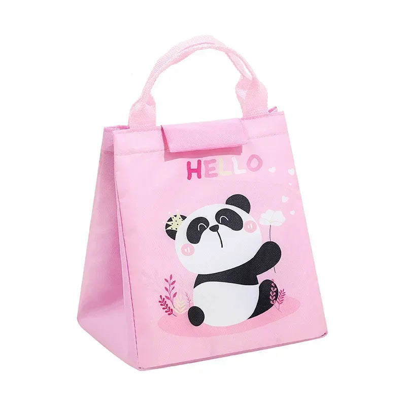 Kids Lunch Bag for School Portable Thermal Bag Children Cartoon Insulated Lunch Bag Cooler Pouch Dinner Container Handbags