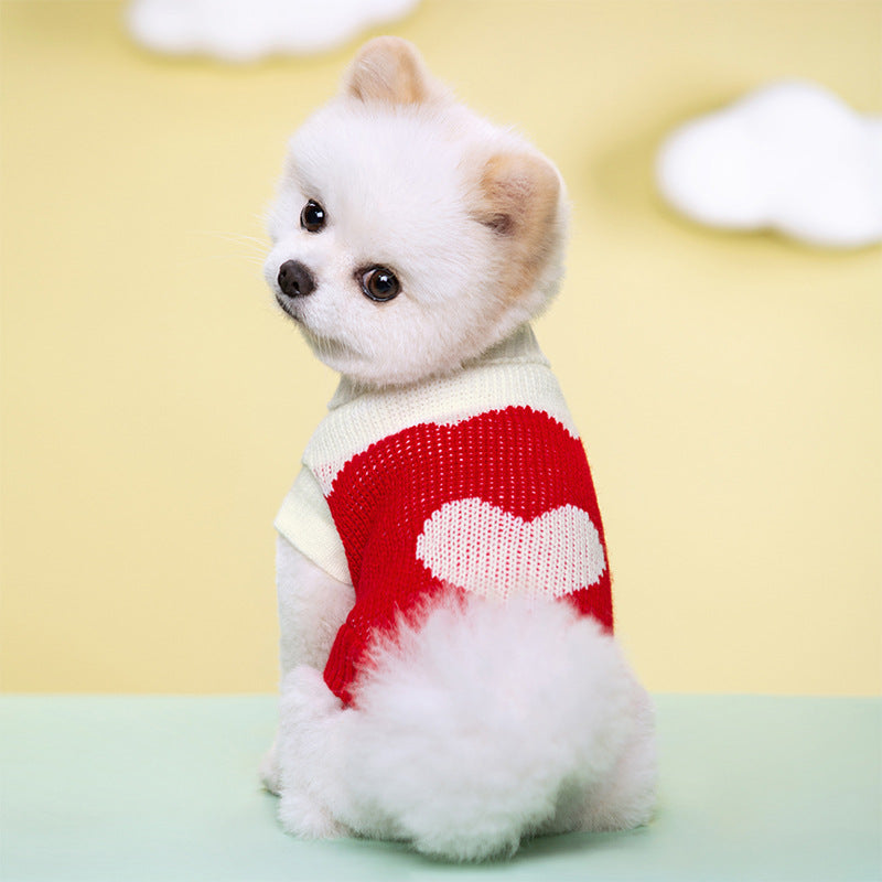 Suéteres para filhotes de cachorro para cães pequenos e médios, roupas para gatos, inverno, quente, pet, gola alta, colete para chihuahua, casaco macio yorkie, jaqueta de pelúcia