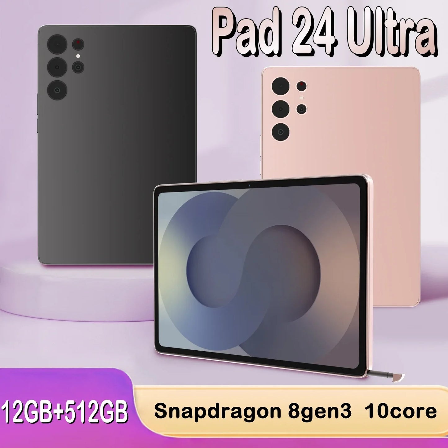 Tablet original novo 2025 Pad 24Ultra Snapdragon 8gen3 13 polegadas Android 13.0 Dual 5G Rede Bluetooth WiFi 16GB + 1TB