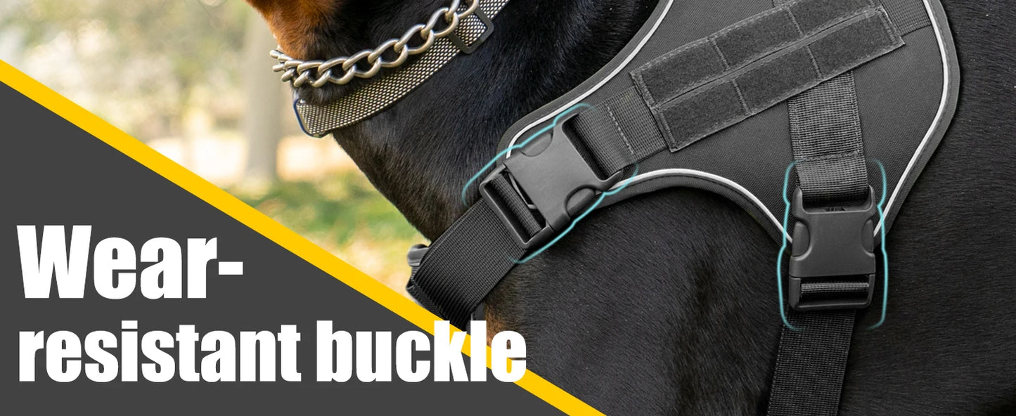Arnês tático para cães, colete de treinamento para animais de estimação, Doberman Pinscher, arnês para cães de pequeno, médio e grande porte, à prova de explosão
