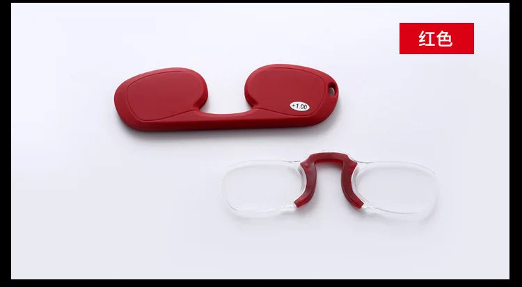 wholesale  presbyopic  silicon mini clip nose bridge  Portable 3M stick on phone  reading glasses 1.0 to 3.5
