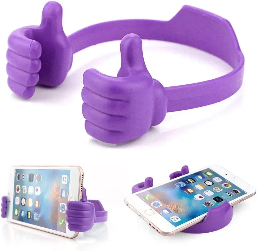Suporte para celular com polegar para cima -