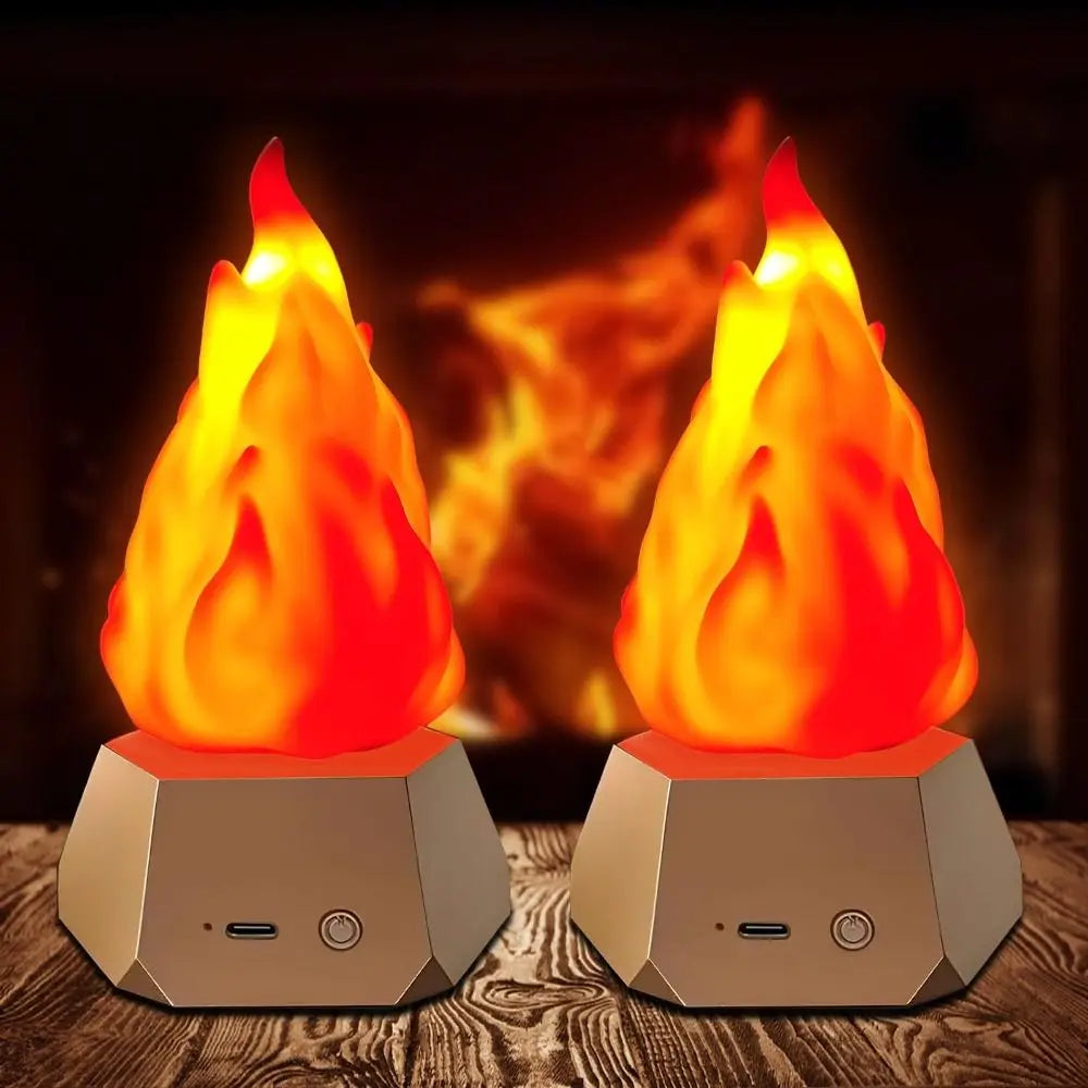 Design à prova d'água LED Simulação de chama Luz de chama USB Lâmpada à prova d'água para áreas externas Luz decorativa LED