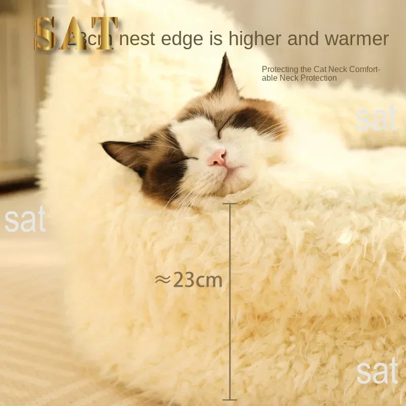 #For New alpaca cat bed winter warm dog bed deep sleep cat bed pet supplies cat sofa&