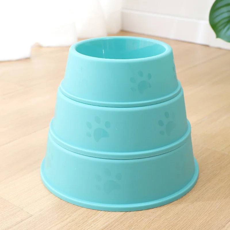 High Quality Pet Feeding Bowls For Cats And Dogs Solid Color Food Water Bowls Easy To Clean Wet & Dry Food Bowls Pet Supplies