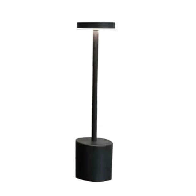Luminária de mesa LED recarregável, de metal, com toque, para escrita, para cabeceira, criativa, ambiente, para decoração de bar e áreas externas, iluminação noturna 2024