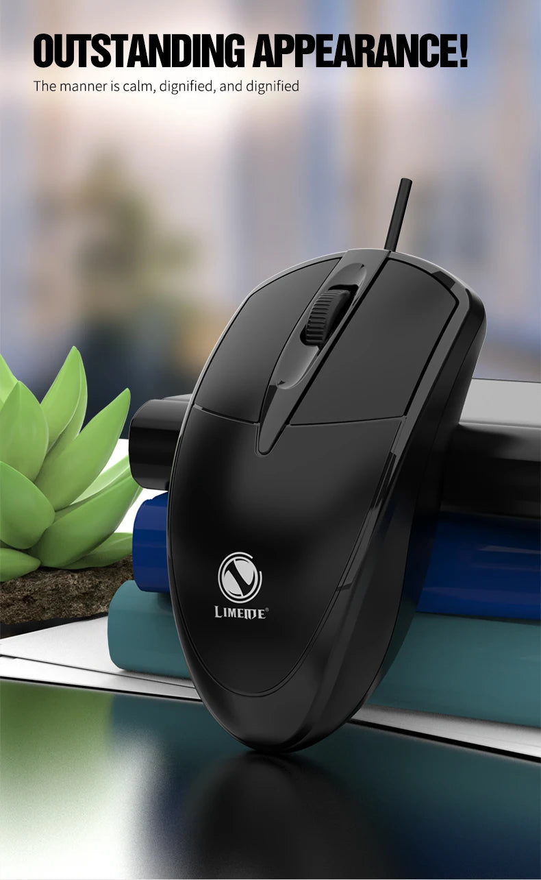 301 Mouse com fio para jogos de escritório, computador desktop, laptop, mouse comercial, mouse óptico USB