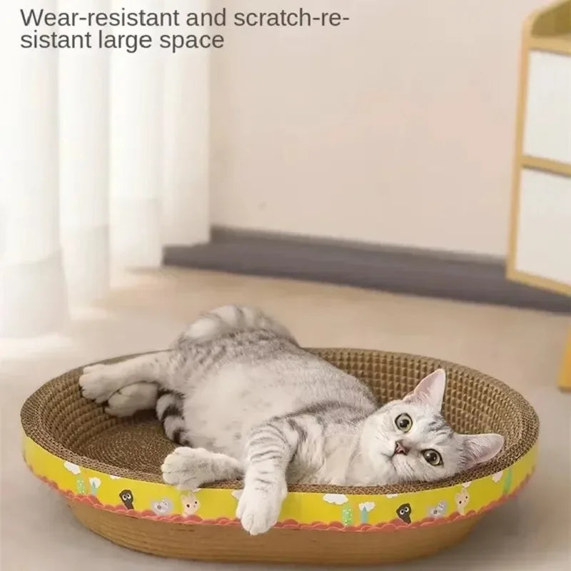 Arranhadores para gatos, redondos, ovais, tigela, ninho para gatos internos, garra de moagem, brinquedos de garra de moagem, placa de arranhar
