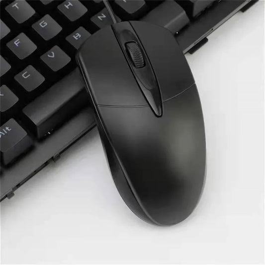 Mouse óptico USB com fio para laptop, mouse para escritório e casa, antiderrapante, com rolo, para PC portátil, para jogos, acessórios para computador