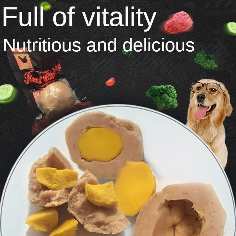 Petiscos para cães e gatos Petiscos para músculos fortes para carne e ovos Brânquias de pelos gordos para gatos Petiscos de recompensa para cães e gatos Petiscos de aniversário para cães