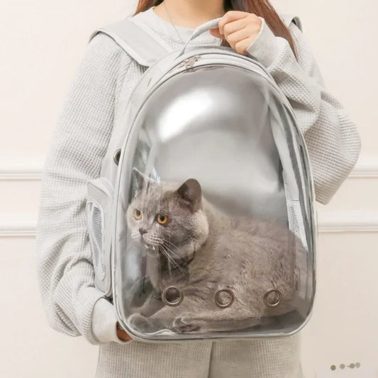 2025 Nova Cápsula Espacial Transparente Bolsa para Gatos Bolsa de Ombro Respirável Bolsa Portátil para Gatos Suprimentos para Animais de Estimação Mochila para Animais de Estimação
