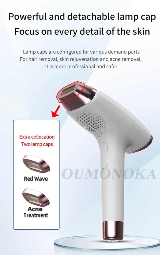 Depilador a laser 4 em 1, venda quente de depiladores permanentes IPL, fotodepiladores, depilação, máquina depiladora elétrica indolor