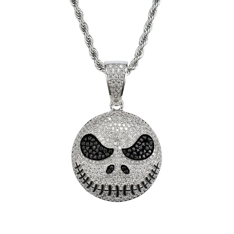 Pingente de alfabeto XO com zircônia incrustada em metal, tendência, personalidade, masculino, feminino, glamour de rua, moda hip hop, colar, joias, presentes