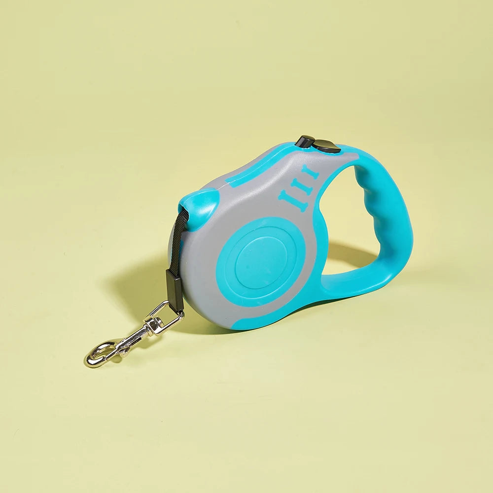 Coleira de nylon forte para cães de 3m e 5m, retrátil automática e durável para cães pequenos, médios e grandes, suprimentos para animais de estimação Yorkshire