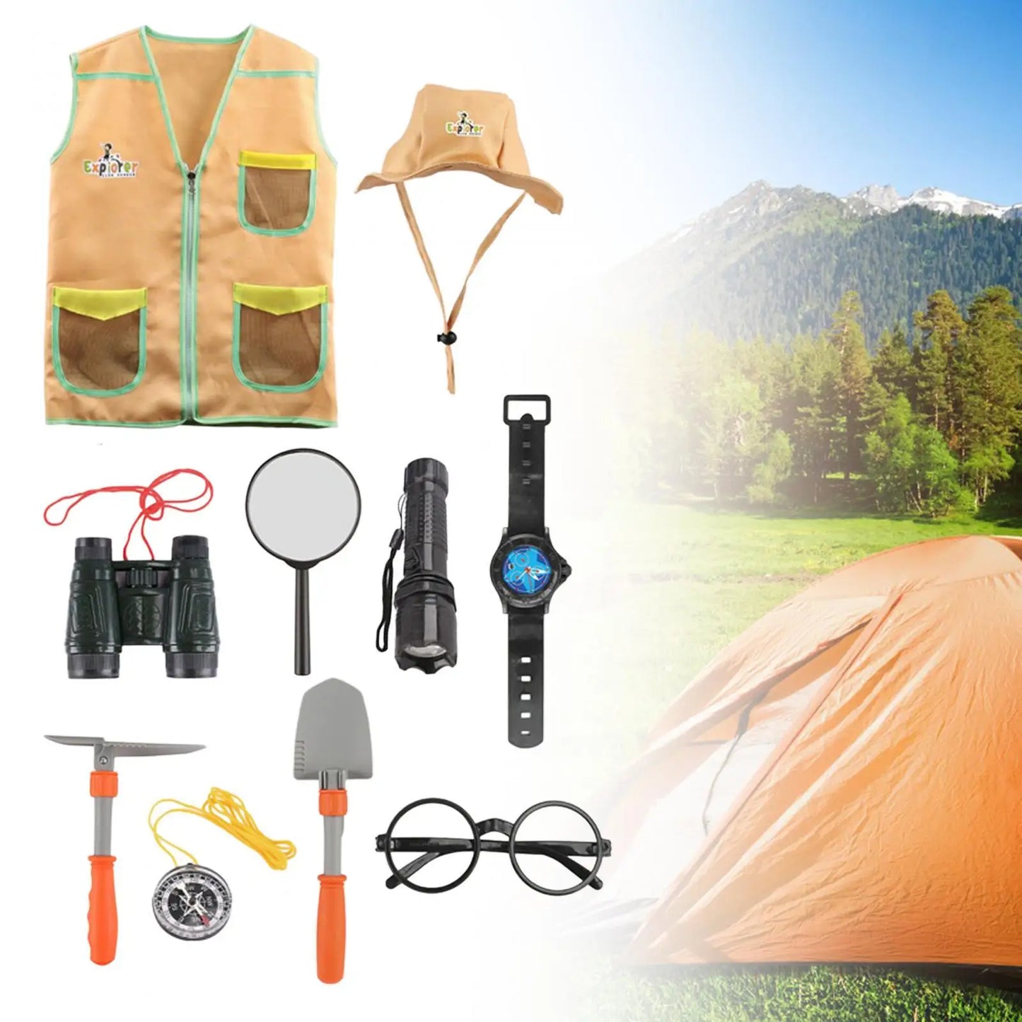 Kids Outdoor Adventure Kits Kids Outdoor Exploration Adventure Kits Dress up Role Explorer Costume Set for Children Kids