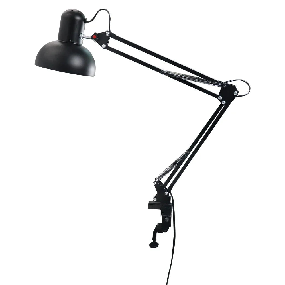 Luminária de mesa de estudo com braçadeira, luminária de mesa para computador escolar, luminária dobrável para escritório, mesas para sala de manicure, luzes LED para unhas de gel