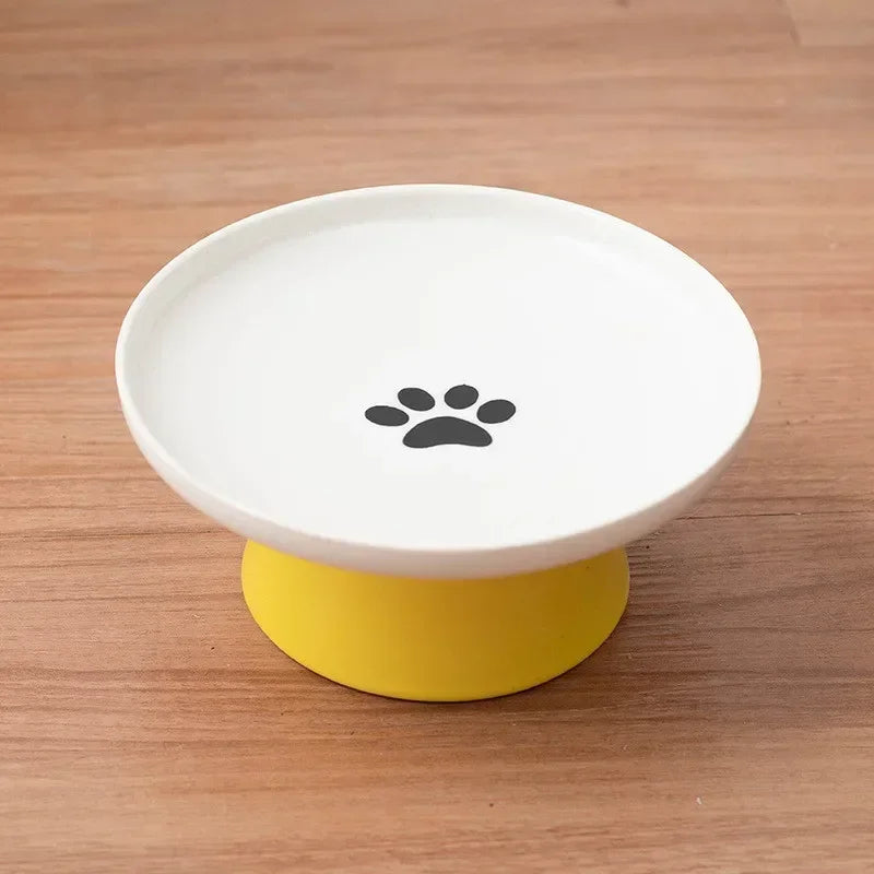 Tigelas para cães e gatos, tigelas de comida para animais de estimação, tigela de água para cães, tigela alimentadora para animais de estimação, gatos, cerâmica, gatinhos, tigela alimentadora, acessórios para pratos de animais de estimação