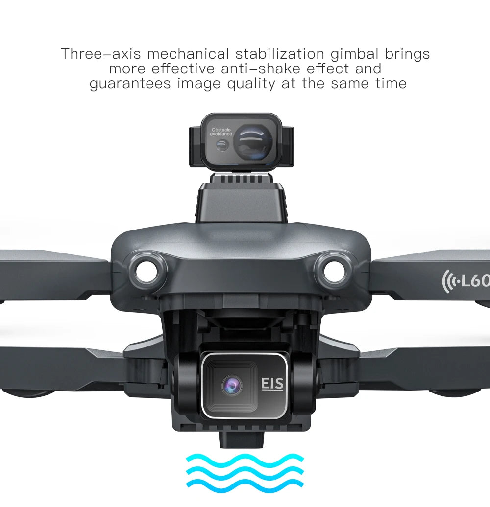 2025 Novo L600 PRO MAX GPS Drone 5KM 4K Profissional HD Câmera Dupla Gimbal de 3 Eixos 360 Evitação de Obstáculos Quadricóptero Sem Escovas Brinquedo