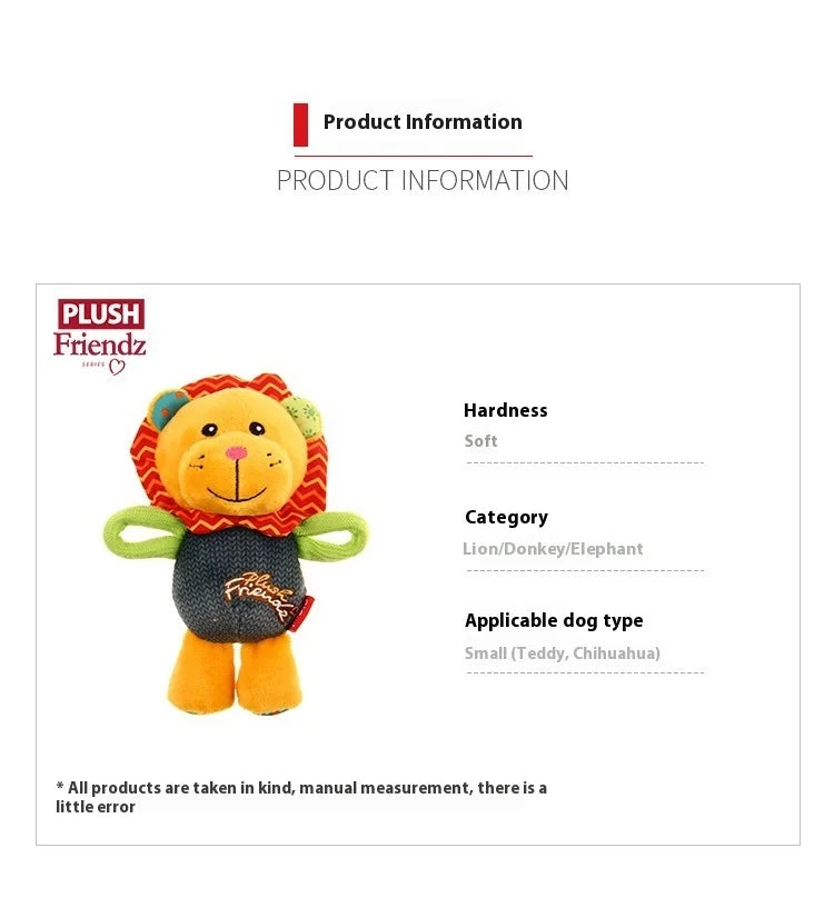 Brinquedo de pelúcia para cachorro GiGwi, série Honour, boneco com chamada de voz, alivia o tédio, cachorro de pequeno e médio porte, brinquedo com som para presente