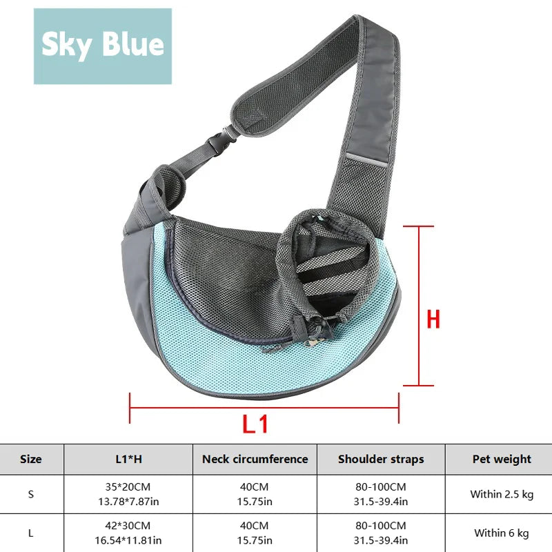 1 peça mochila para cachorro, bolsa de viagem transversal de malha respirável para filhotes, gatos, caminhadas e acampamentos